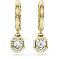 Octagon drop earrings