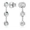 Octagon drop earrings