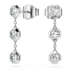 Octagon drop earrings