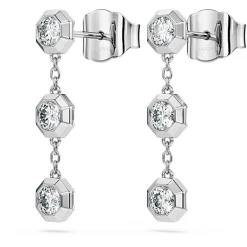 Octagon drop earrings