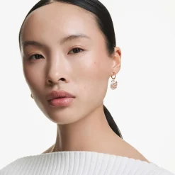 Swan drop earrings