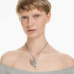 Swan pendant and brooch