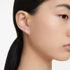 Swan stud earrings